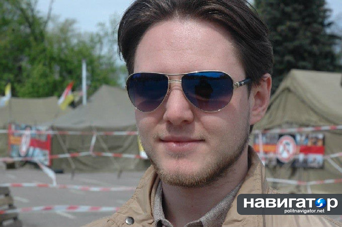 Денис Яцюк в лагере «Антимайдана» на Куликовом Поле (источник)